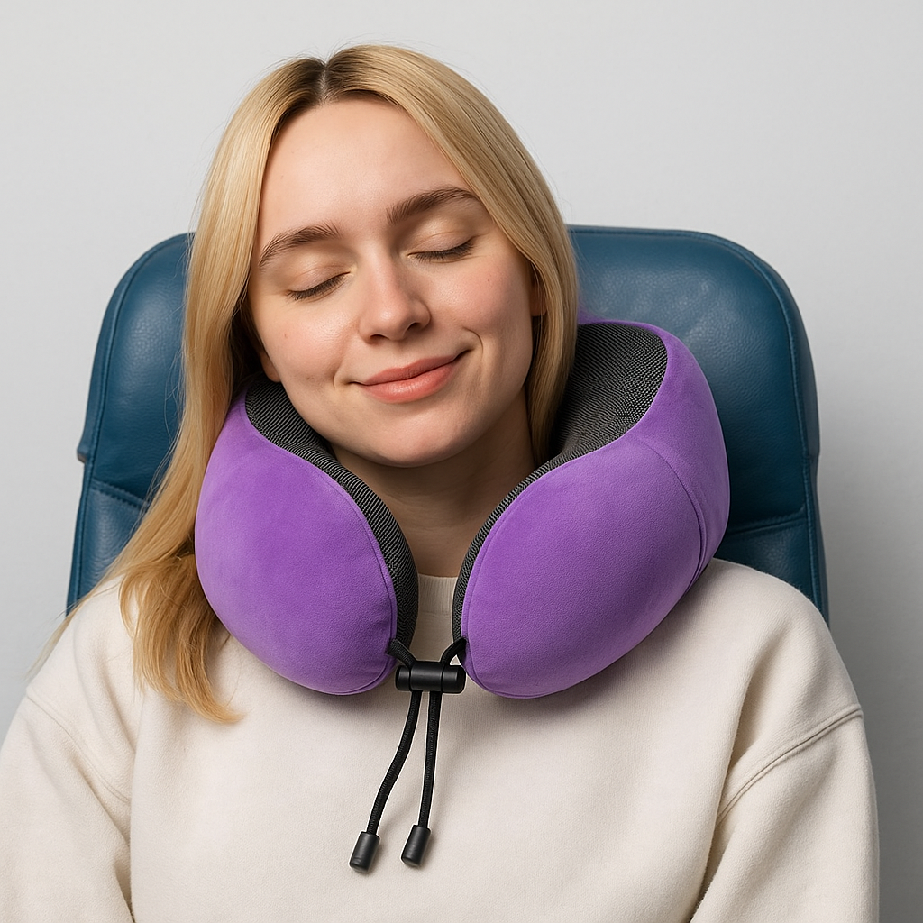AirRest Memory Foam Travel Pillow