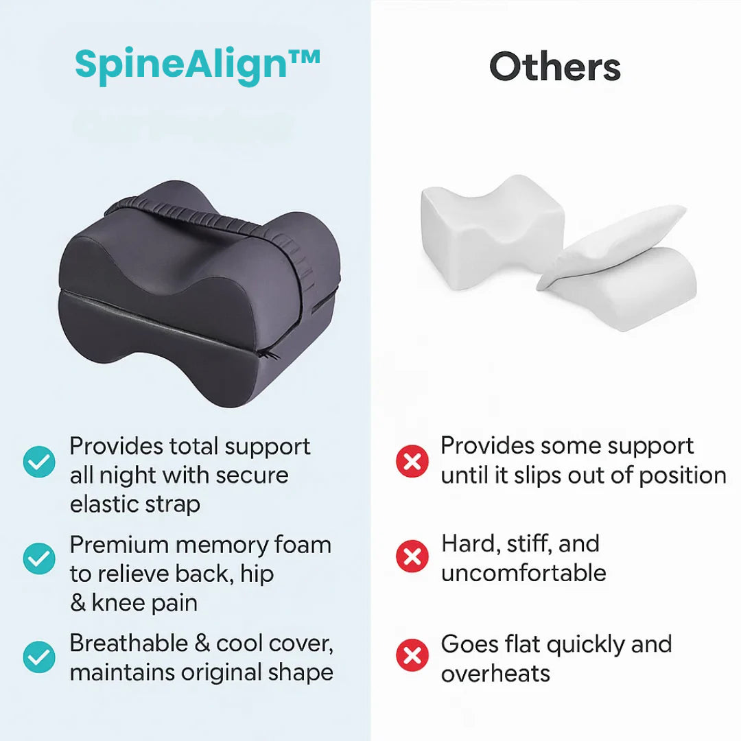 SpineAlign Memory Foam Knee Pillow
