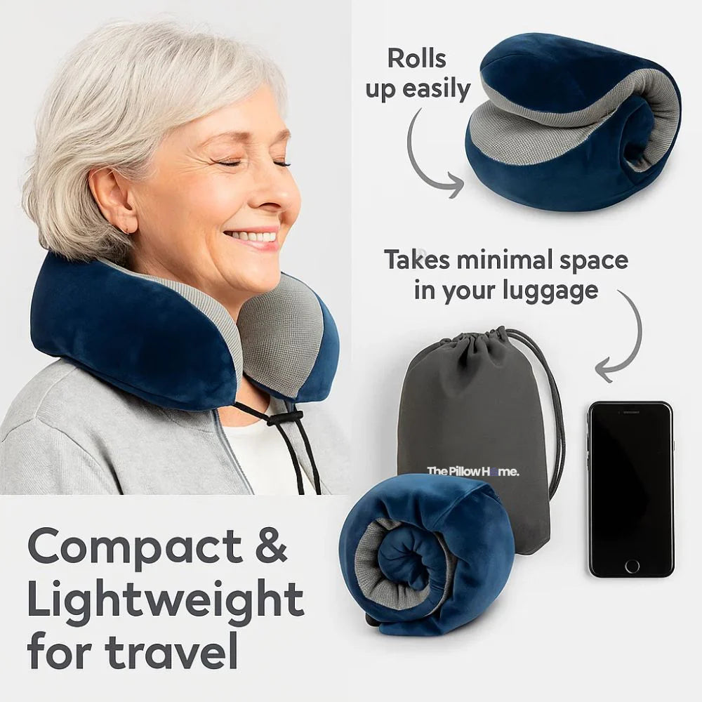 AirRest Memory Foam Travel Pillow